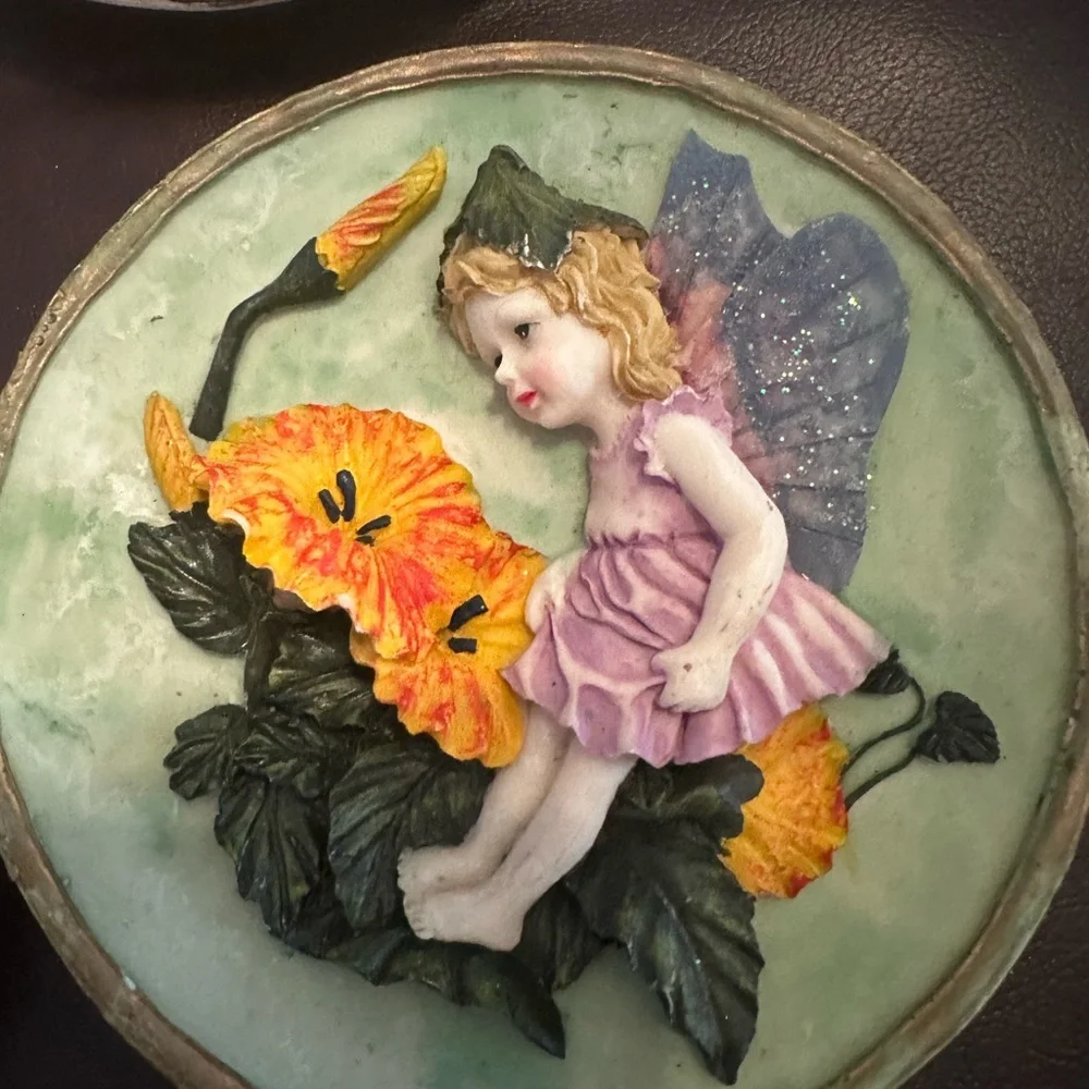 4 fairy wall plates